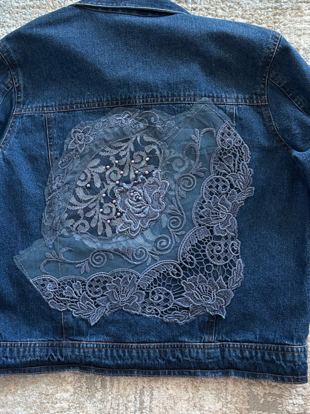 Boho Classic Embellished Denim Jacket
